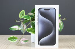 Használt Apple iPhone 15 Pro 128GB Blue Titanium C+ US-7378