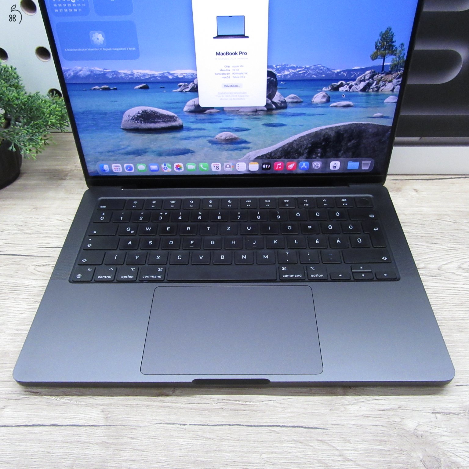 Apple MacBook Pro 14 (2024) 16GB / 512GB – használt, karcmentes – 100% akku