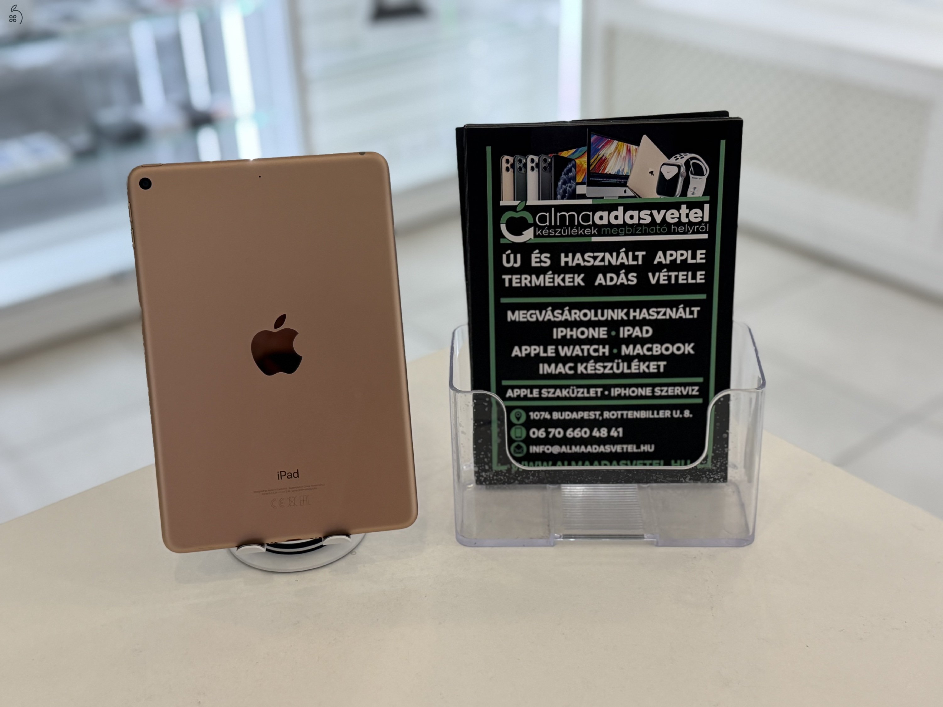 iPad Mini 5 64GB Wifi Újszerű/1 hónap gar./Akku 95%/p4684