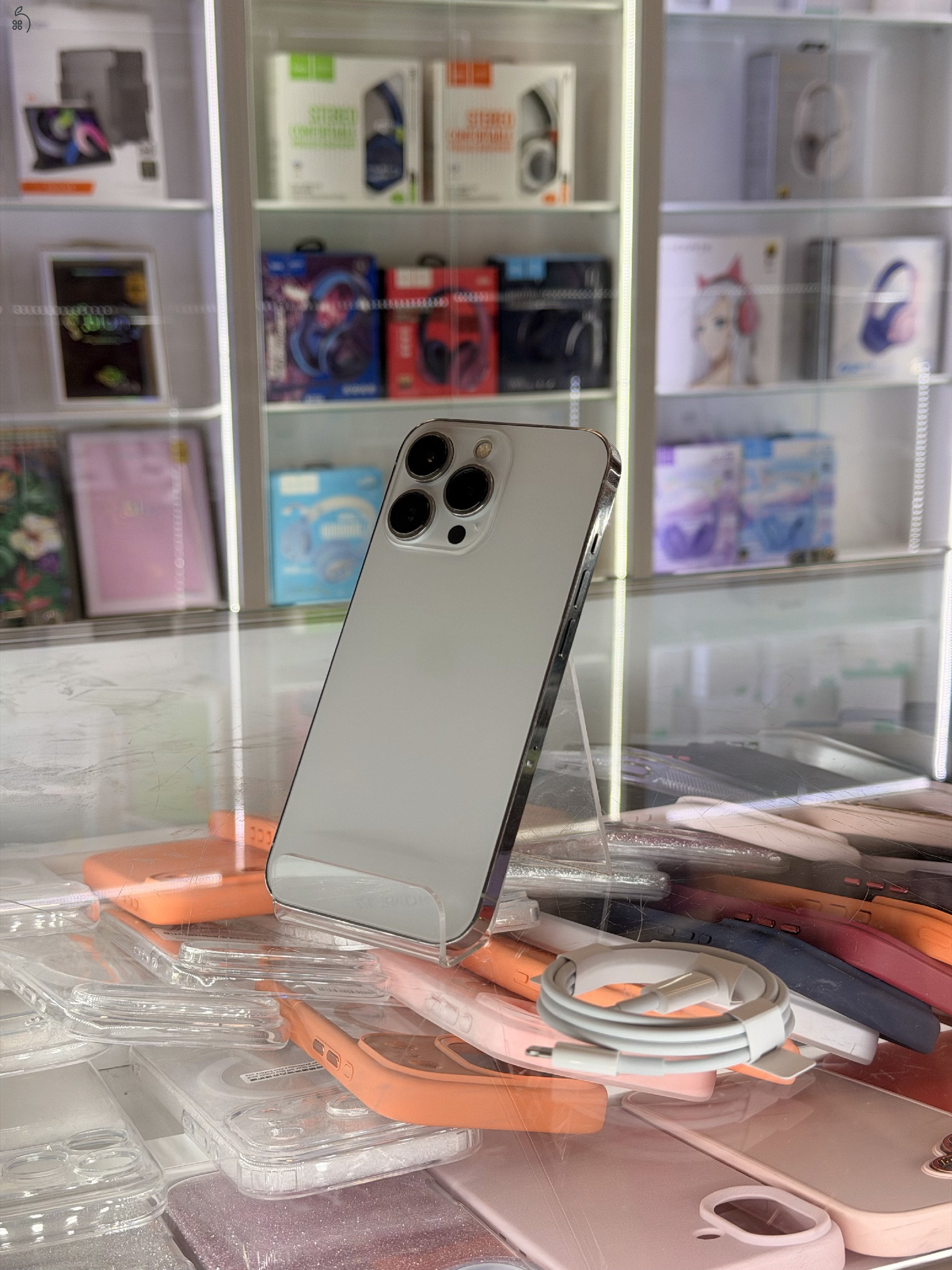 Apple iPhone 13 Pro, 128Gb, Kártyafüggetlen, 100% Akksi, Ajándék Fóliával