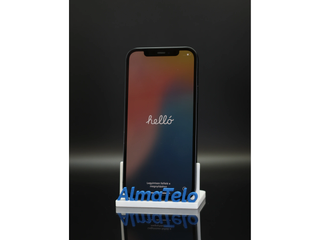 Apple iPhone 12 128 GB Black 100% akku - 12 HÓ GARANCIA