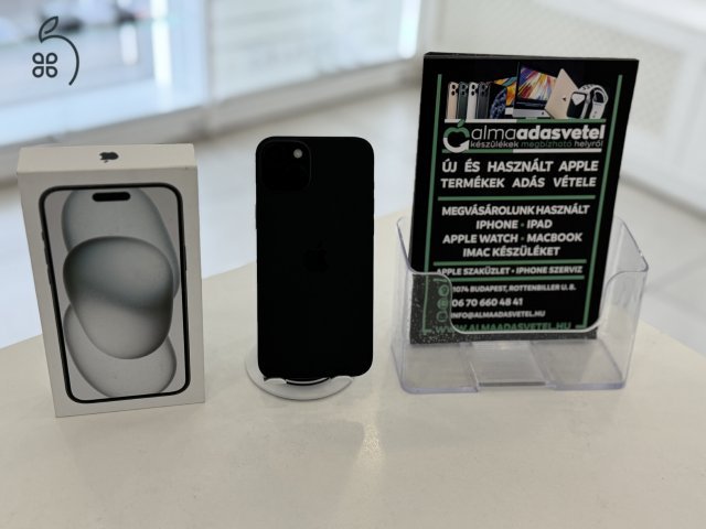 iPhone 15 Plus 128GB Független Újszerű/1-3 hónap gar./Akku 84%/p4688