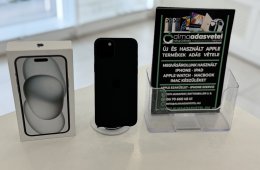 iPhone 15 Plus 128GB Független Újszerű/1-3 hónap gar./Akku 84%/p4688