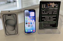 iPhone 15 Plus 128GB Független Újszerű/1-3 hónap gar./Akku 84%/p4688