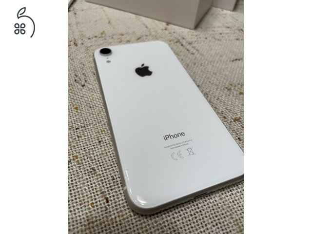 Eladó iphone XR 64 GB fehér, akku: 88%