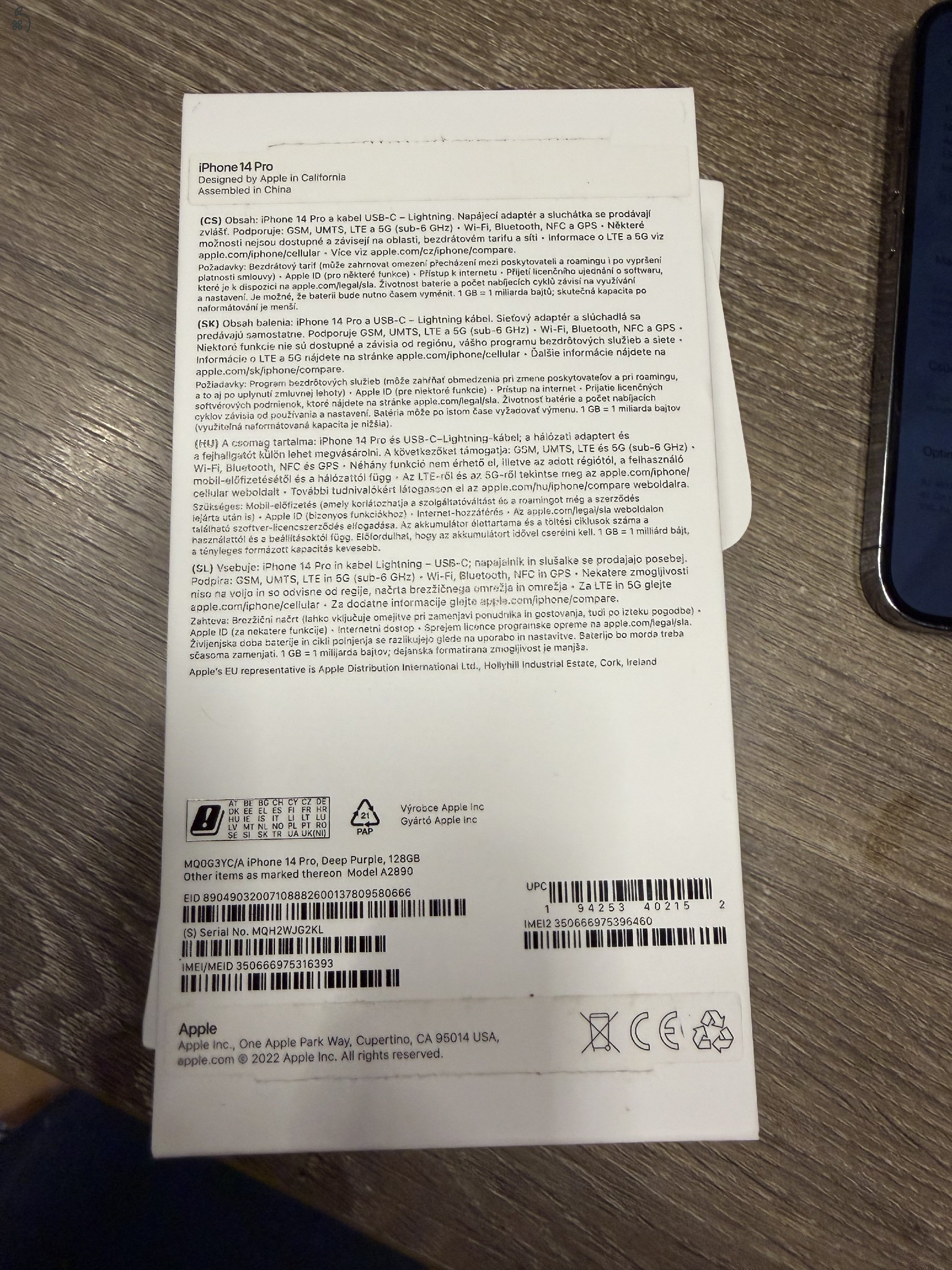 eladó iPhone 14 pro Space Black