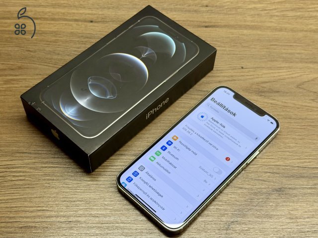 iPhone 12 Pro 128GB Ezüst / Silver - szép állapot, saját doboz +Ajándék üvegfólia