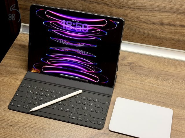 iPad Pro 12.9 128GB M2 6. generáció Fekete / Space Gray - garanciális, kifogástalan állapot!