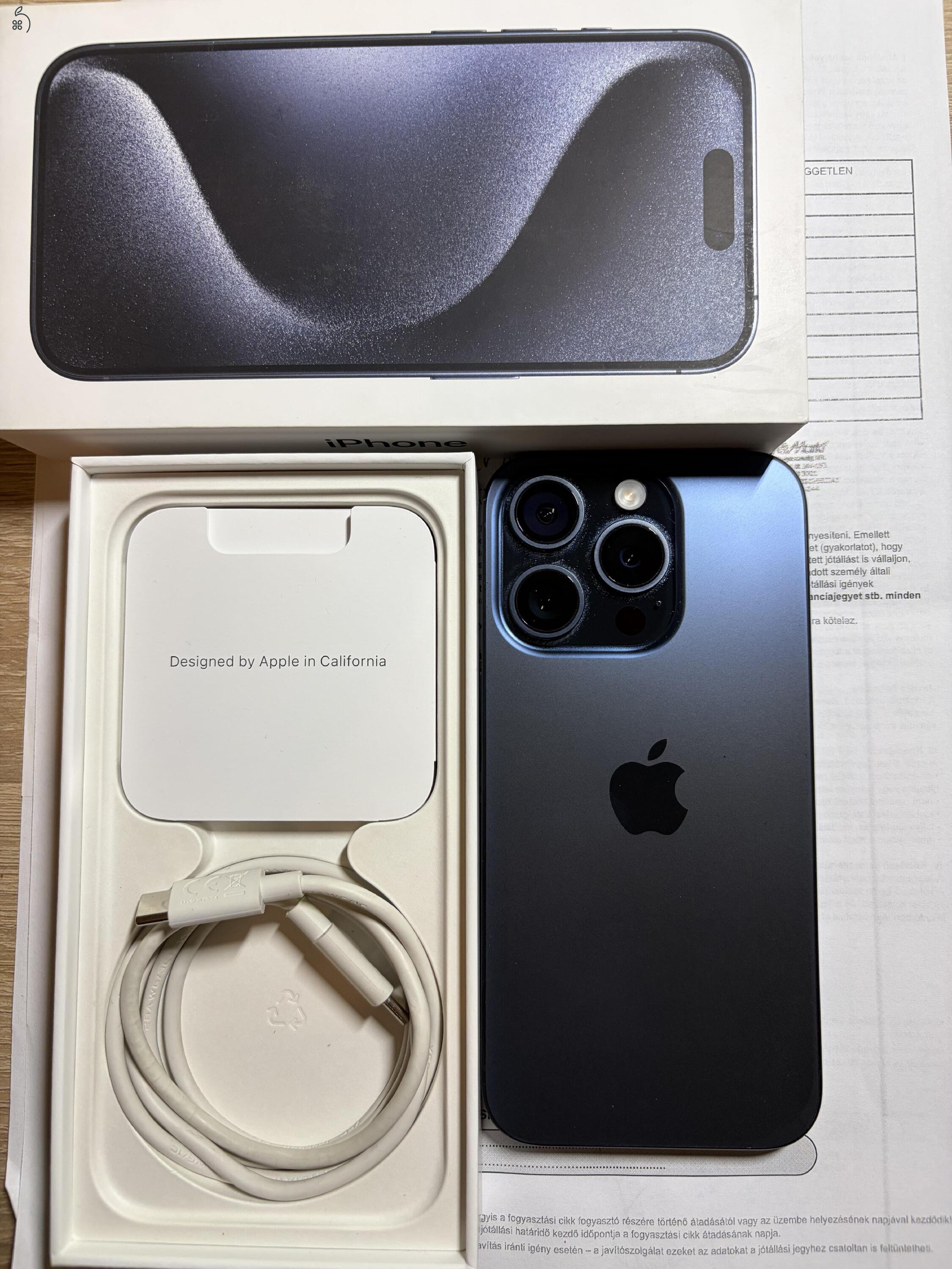 Apple iPhone 15 Pro – 128 GB – Független – Nagyon szép állapot