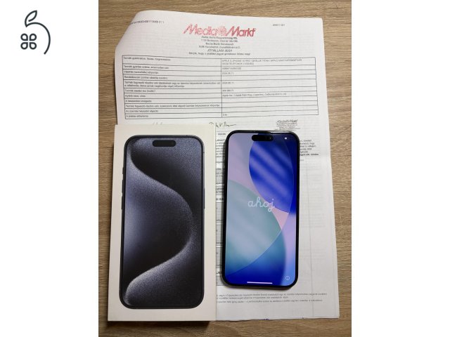 Apple iPhone 15 Pro – 128 GB – Független – Nagyon szép állapot