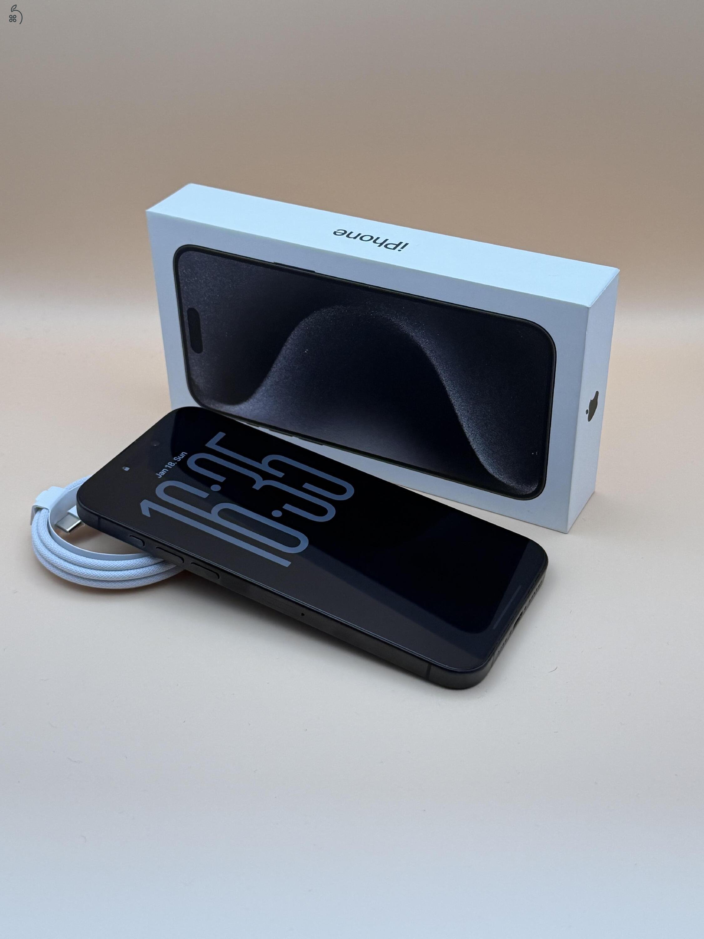 iPhone 15 Pro Max – Karcmentes, Hibátlan Állapot, Doboz + Tartozékokkal