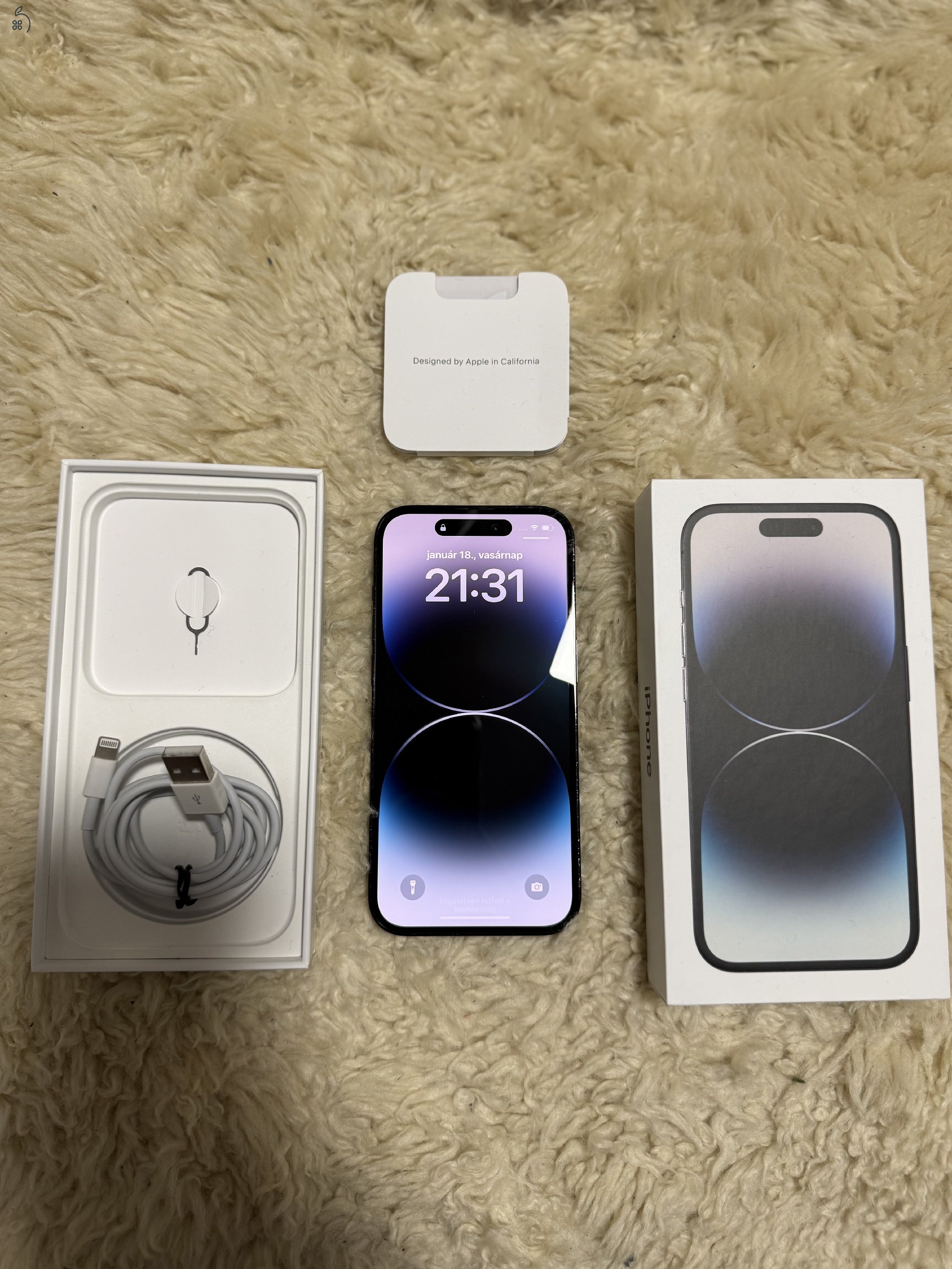 iPhone 14 Pro 256GB Space Black – Doboz + Kábel