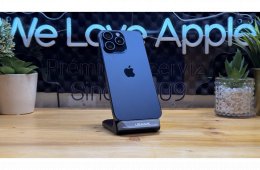  iPhone 15 Pro Max, 256GB, Kék, Független - 1ÉV Garancia, Számla 