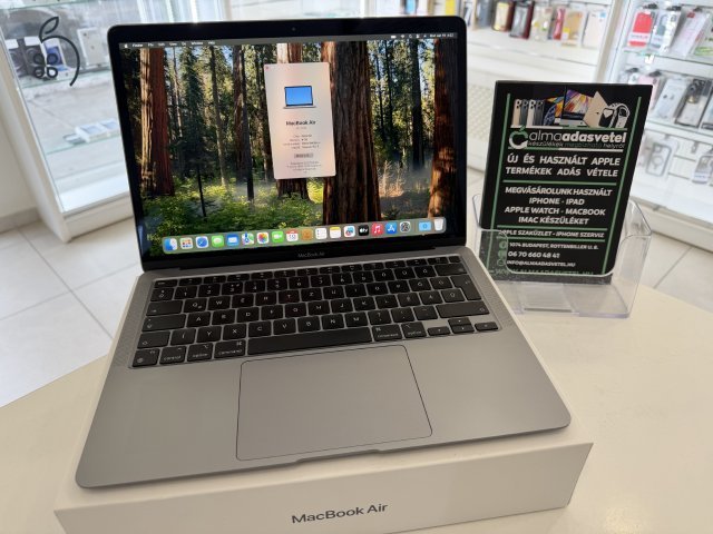 MacBook Air M1 8GB/256ssd/Újszerű/1-3 hónap gar./Akku 90%/p4690