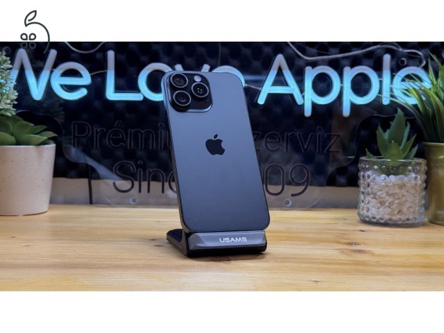 iPhone 15 Pro Max 512GB Fekete, Független - Garancia, Számla