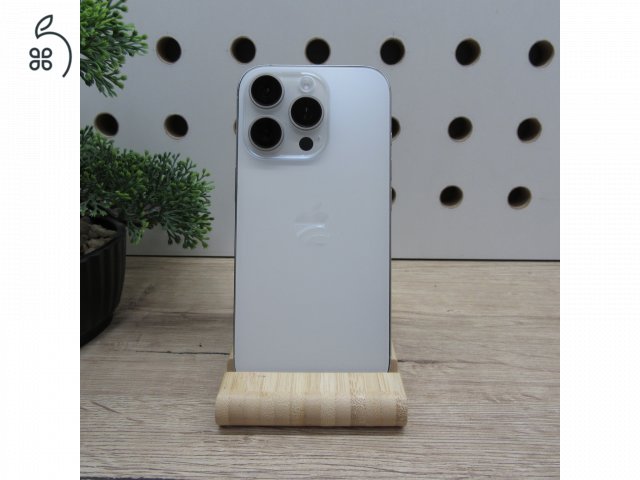 Apple iPhone 16 Pro 128GB White használt, megkímélt, 92% akku, 6 hónap garancia