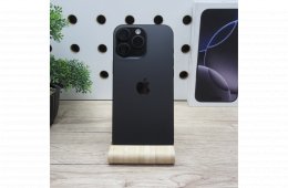 Apple iPhone 16 Pro Max 512GB Black Titanium használt, újszerű, 100% akku, garancia 2028-12-28-ig