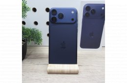 Apple iPhone 17 Pro Max 256GB Deep Blue használt, karcmentes, 100% akku, garancia 2026-09-28-ig