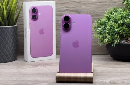 iPhone 16 Pink 128GB 2 ÉV Garanciával Számlával 100% Akku