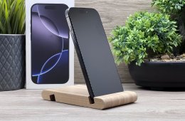 iPhone 16 Pro Black Titanium 256GB 2 ÉV Garanciával Számlával 93% Akku