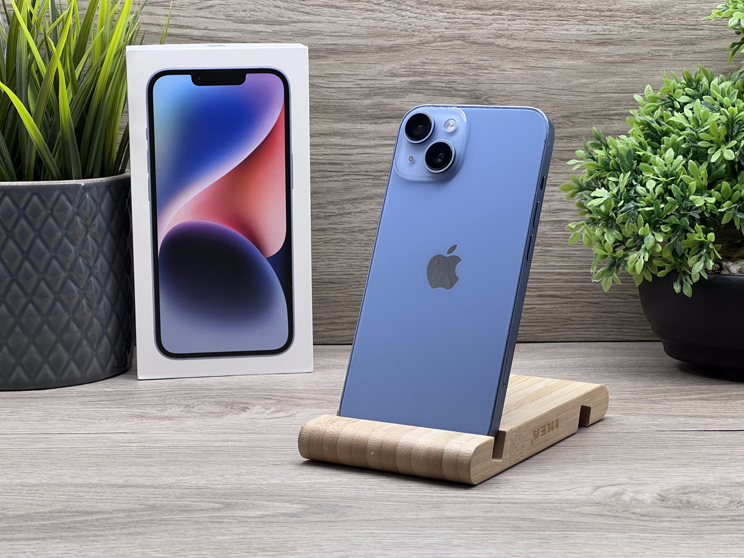 Hibátlan iPhone 14 Blue 256GB 2 ÉV Garanciával Számlával 91% Akku