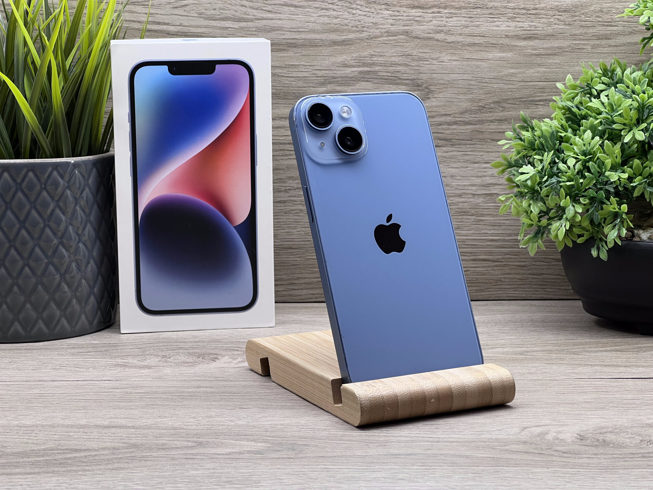 Hibátlan iPhone 14 Blue 256GB 2 ÉV Garanciával Számlával 91% Akku