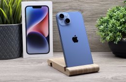 Hibátlan iPhone 14 Blue 256GB 2 ÉV Garanciával Számlával 91% Akku