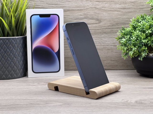 Hibátlan iPhone 14 Blue 256GB 2 ÉV Garanciával Számlával 91% Akku