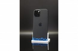 Apple iPhone 15 256 GB Black 100% akku - 12 HÓ GARANCIA