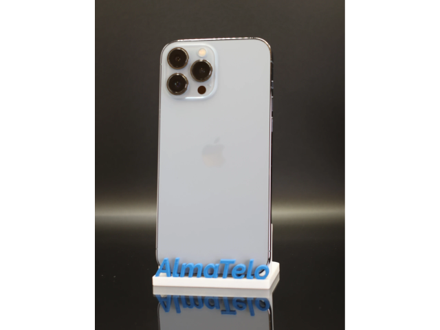 Apple iPhone 13 Pro Max 128 GB Sierra Blue 100% akku - 12 HÓ GARANCIA