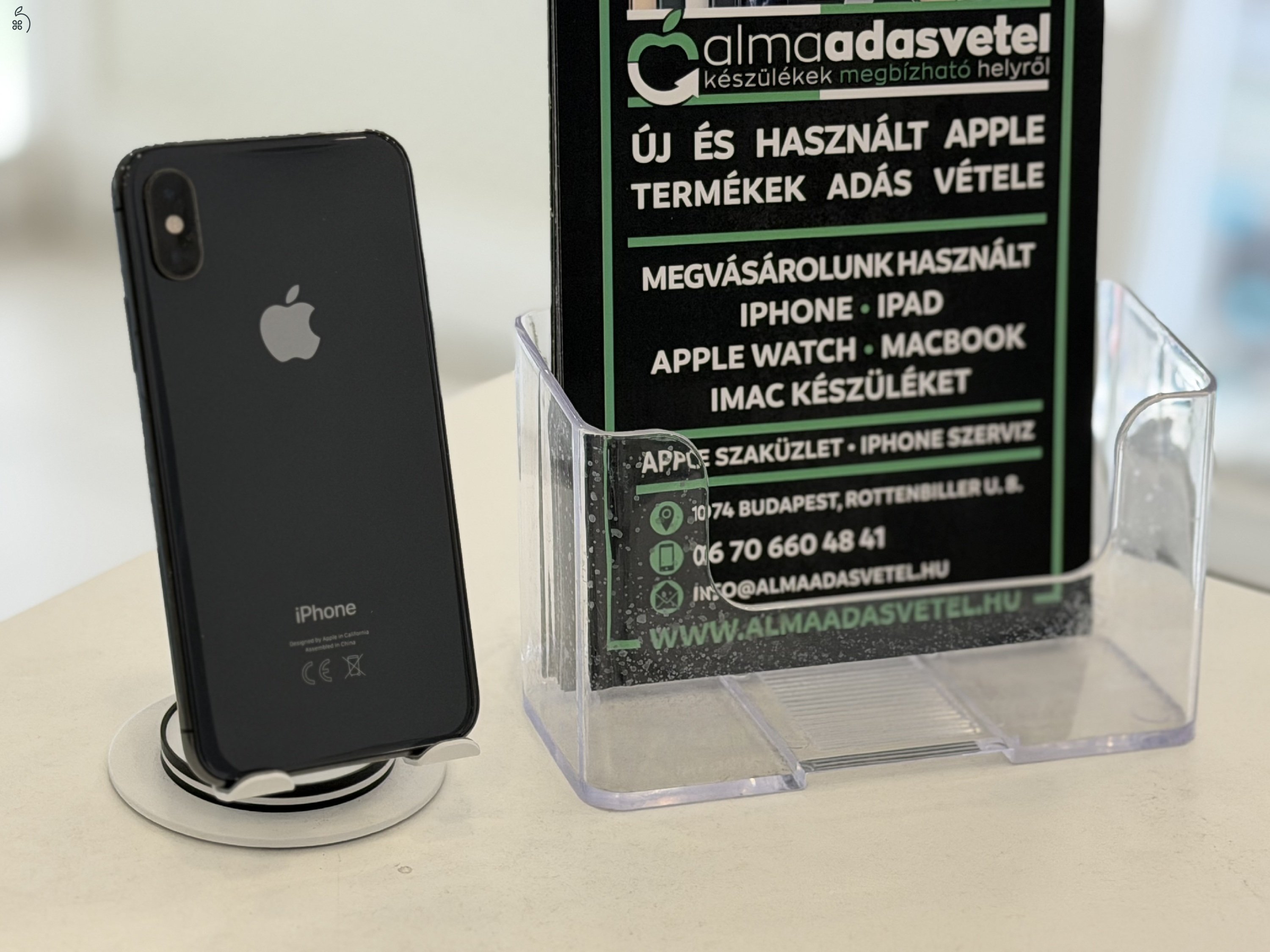 iPhone XS 64GB Vodafone Face Id Nem/1 hónap gar./Akku 100%/z15