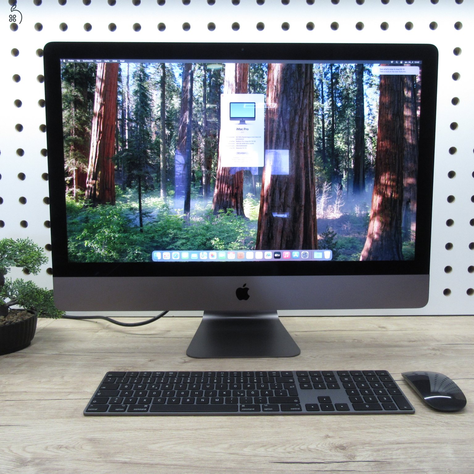 Apple iMac Pro 27 5K (2017) Xeon W 3,2GHz Vega 64 16GB / 128GB / 1TB SSD – használt – 6 hónap garancia