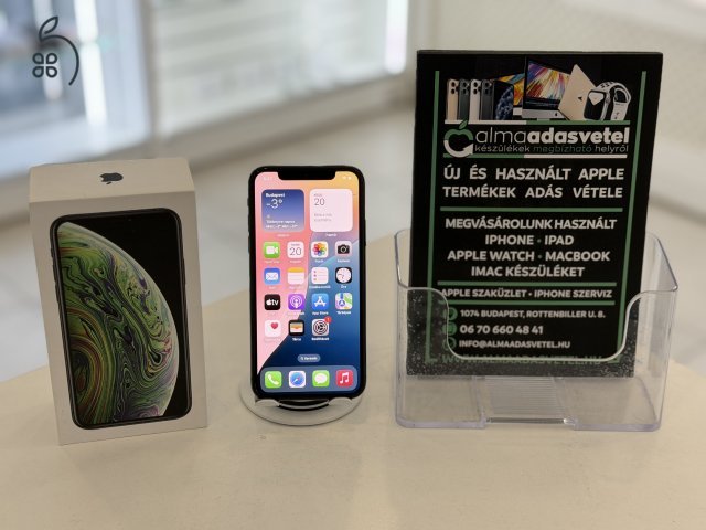 iPhone XS 64GB Független/1 hónap gar./Akku 100%/Azonosító:p0