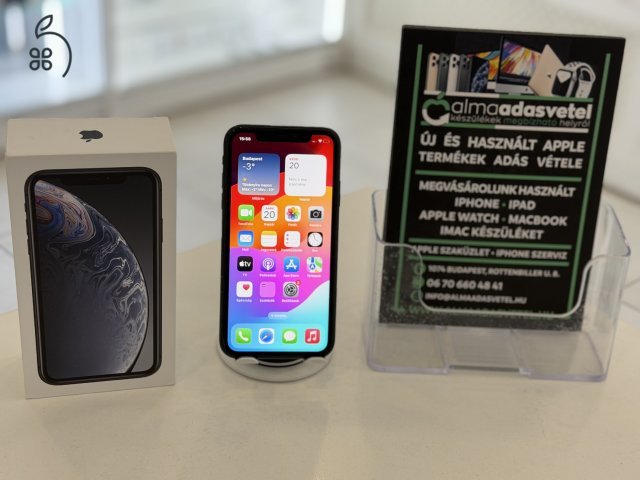 iPhone XR 64GB Független Face Id Nem/1 hónap gar./Akku 100%/k10