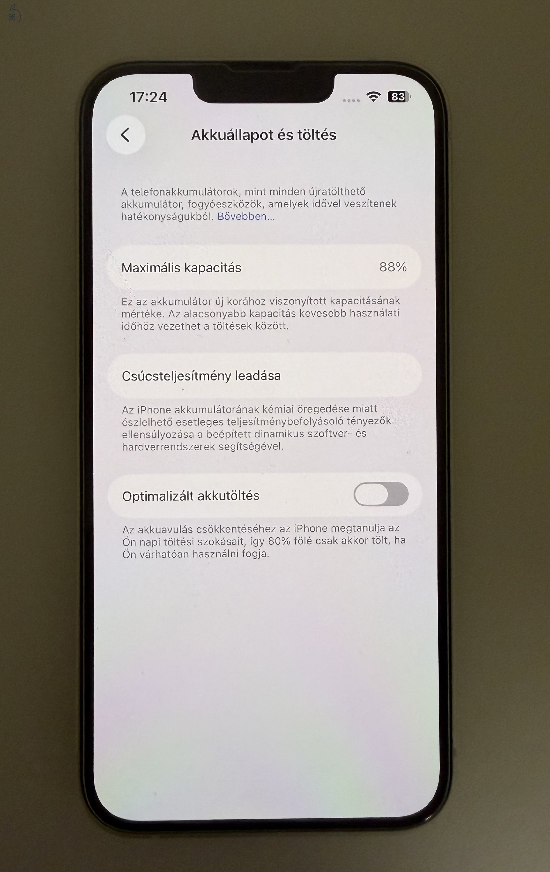 iPhone 13 fehér eladó
