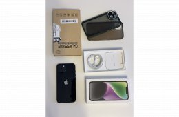Éjfekete iPhone 14 128gb 84% akku