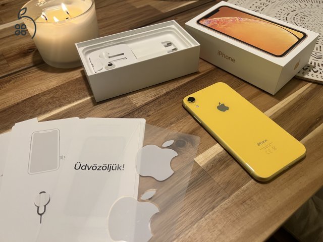 iPhone XR 64GB sárga független