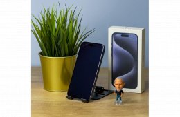 MacSzerez.com - iPhone 15 Pro / 256GB / Kék Titán / Kártyafüggetlen / Garancia!