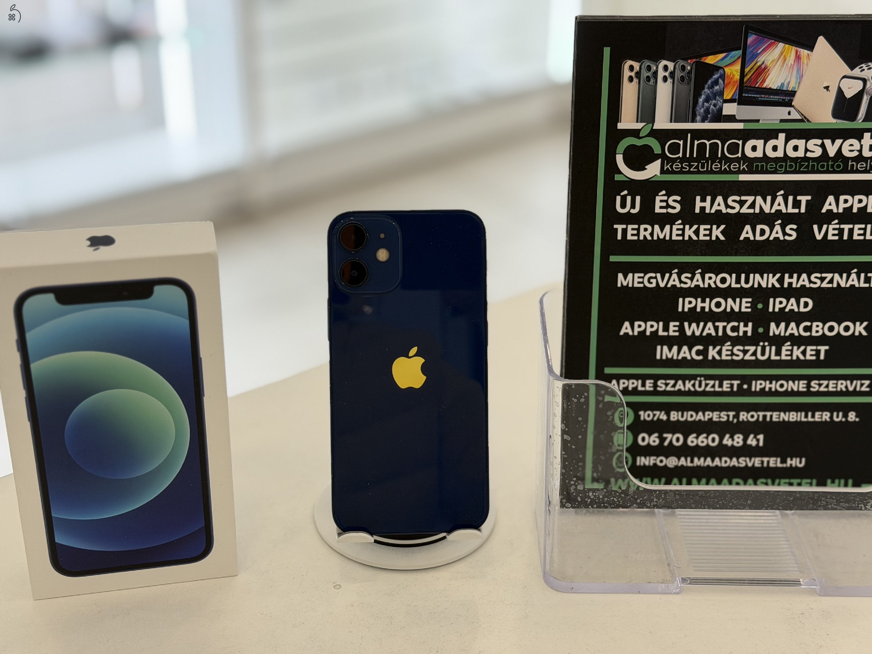 iPhone 12 Mini 128GB Független/1-3 hónap gar./Akku 100%/p4692