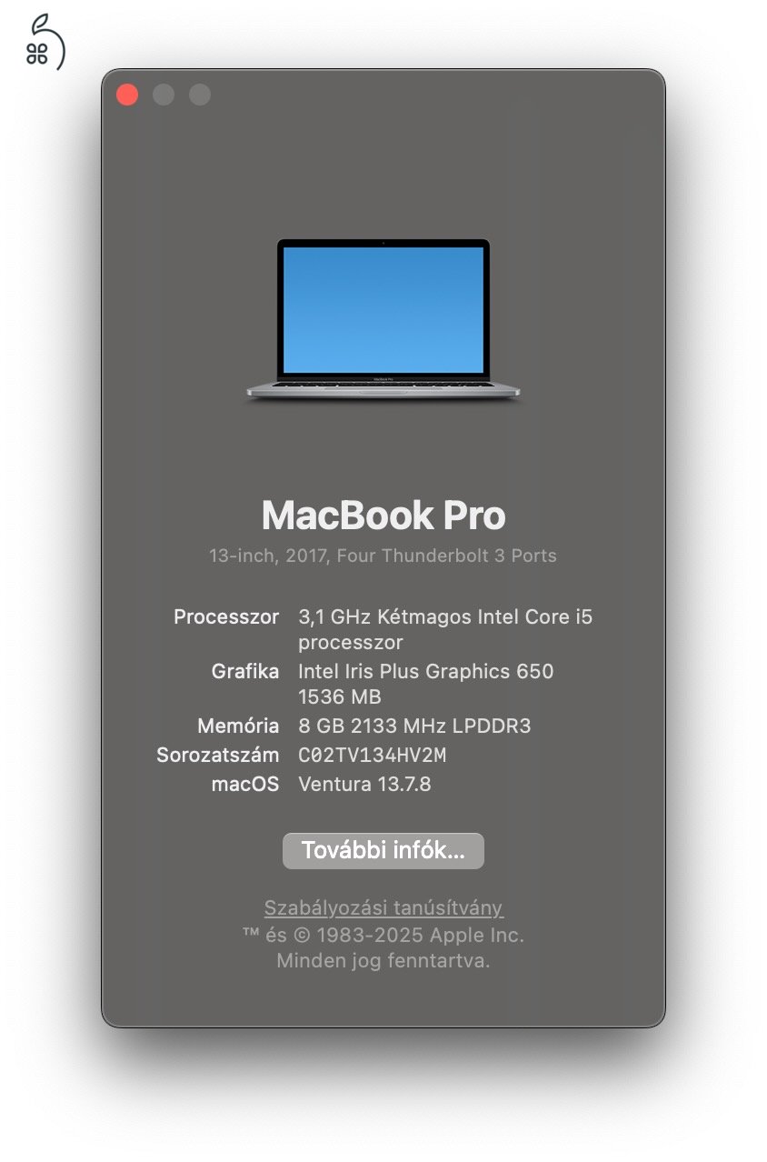 MacBook Pro Retina 13” 2017 512GB