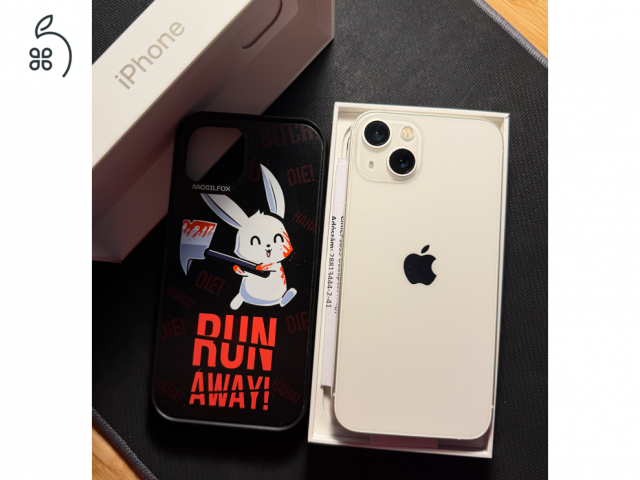 iPhone 13 Starlight 128 GB karcmentes, gyári állapot, független