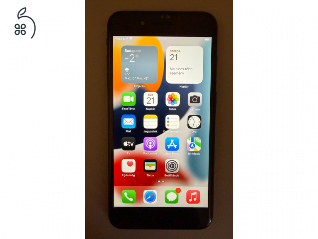 iPhone 7 Plus Black 32GB gyári föggetlen 100% akku