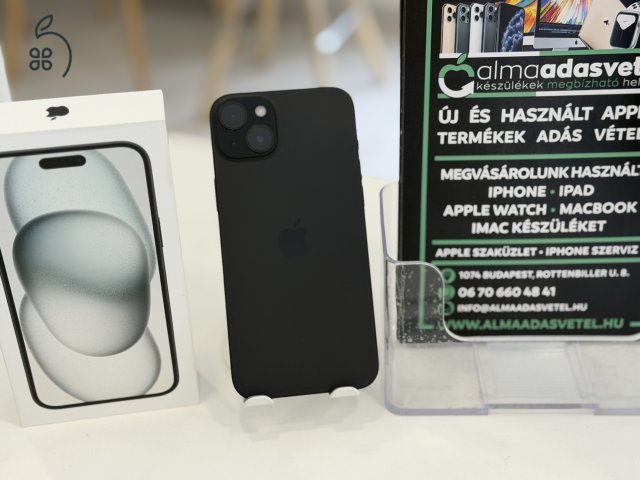 iPhone 15 Plus 256GB Független Újszerű/1-3 hónap gar./Akku 86%/p4697