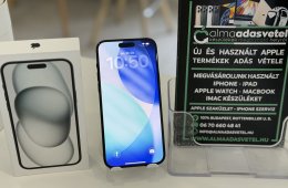 iPhone 15 Plus 256GB Független Újszerű/1-3 hónap gar./Akku 86%/p4697