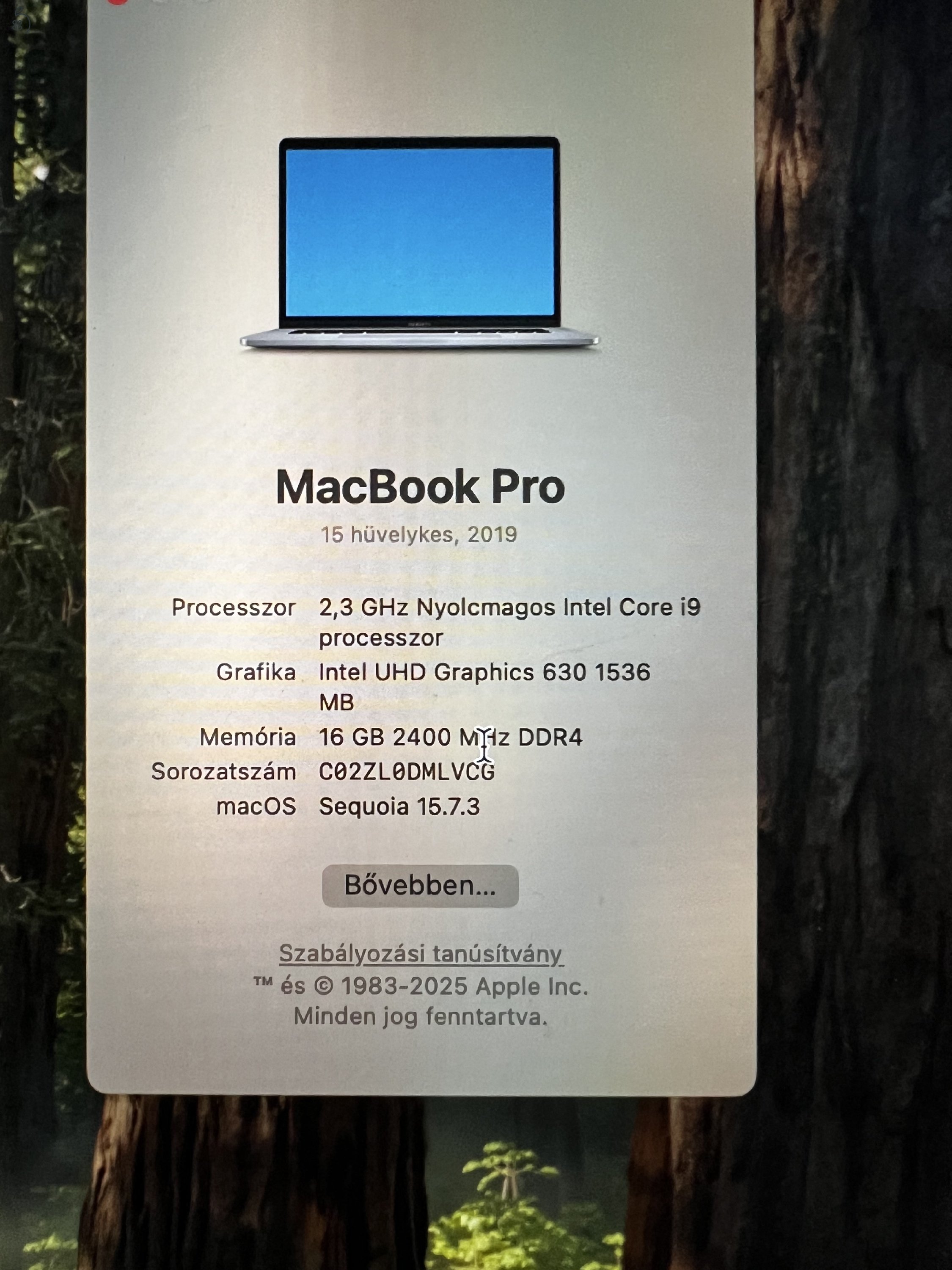 MacBook Pro 2019 Touch Bar