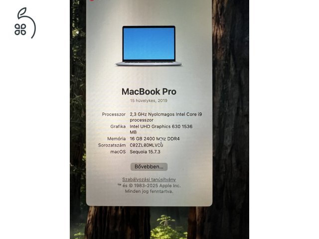 MacBook Pro 2019 Touch Bar