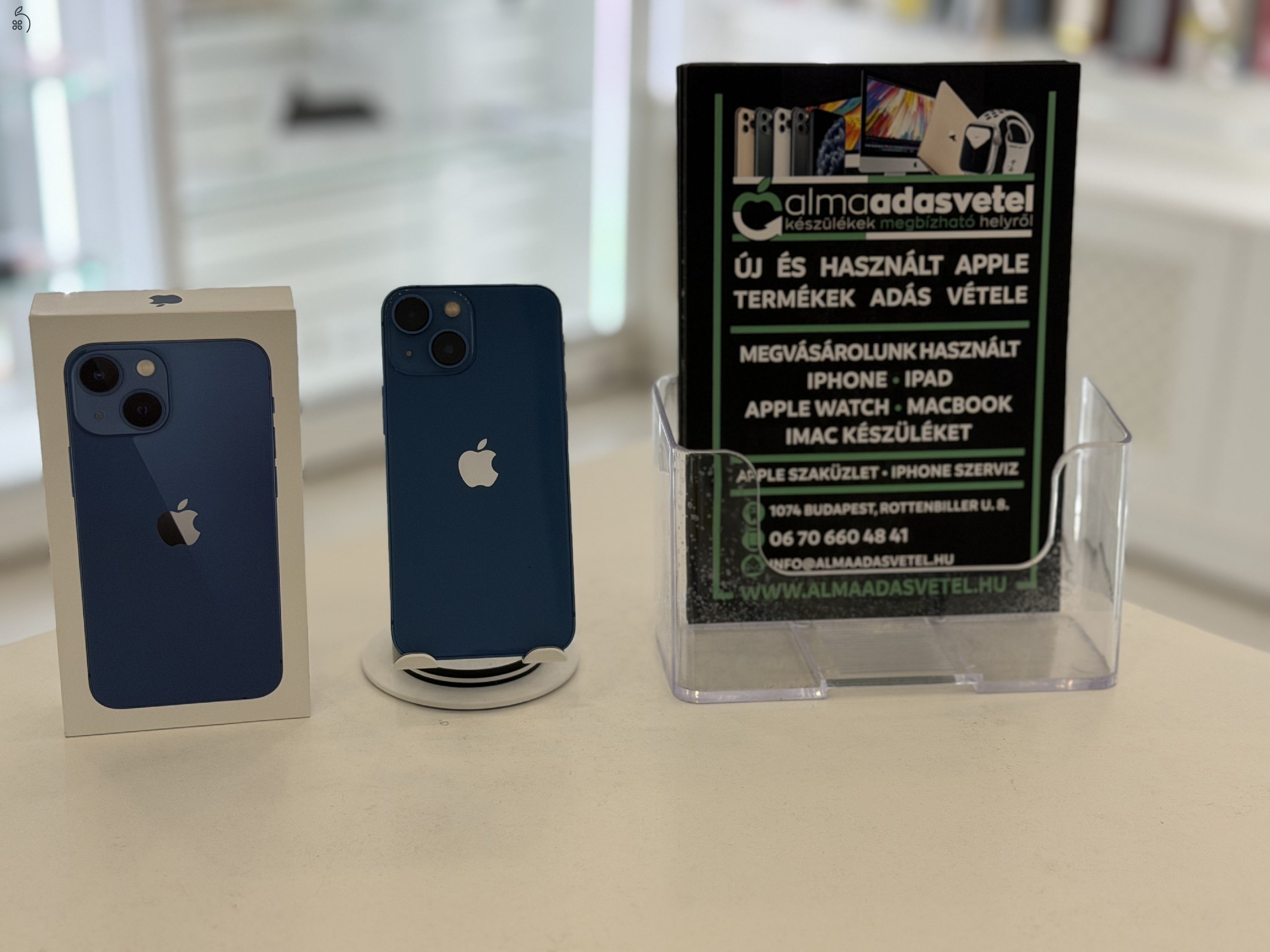 iPhone 13 Mini 128GB Vodafone Újszerű/1-3 hónap gar./Akku 84%/p4701