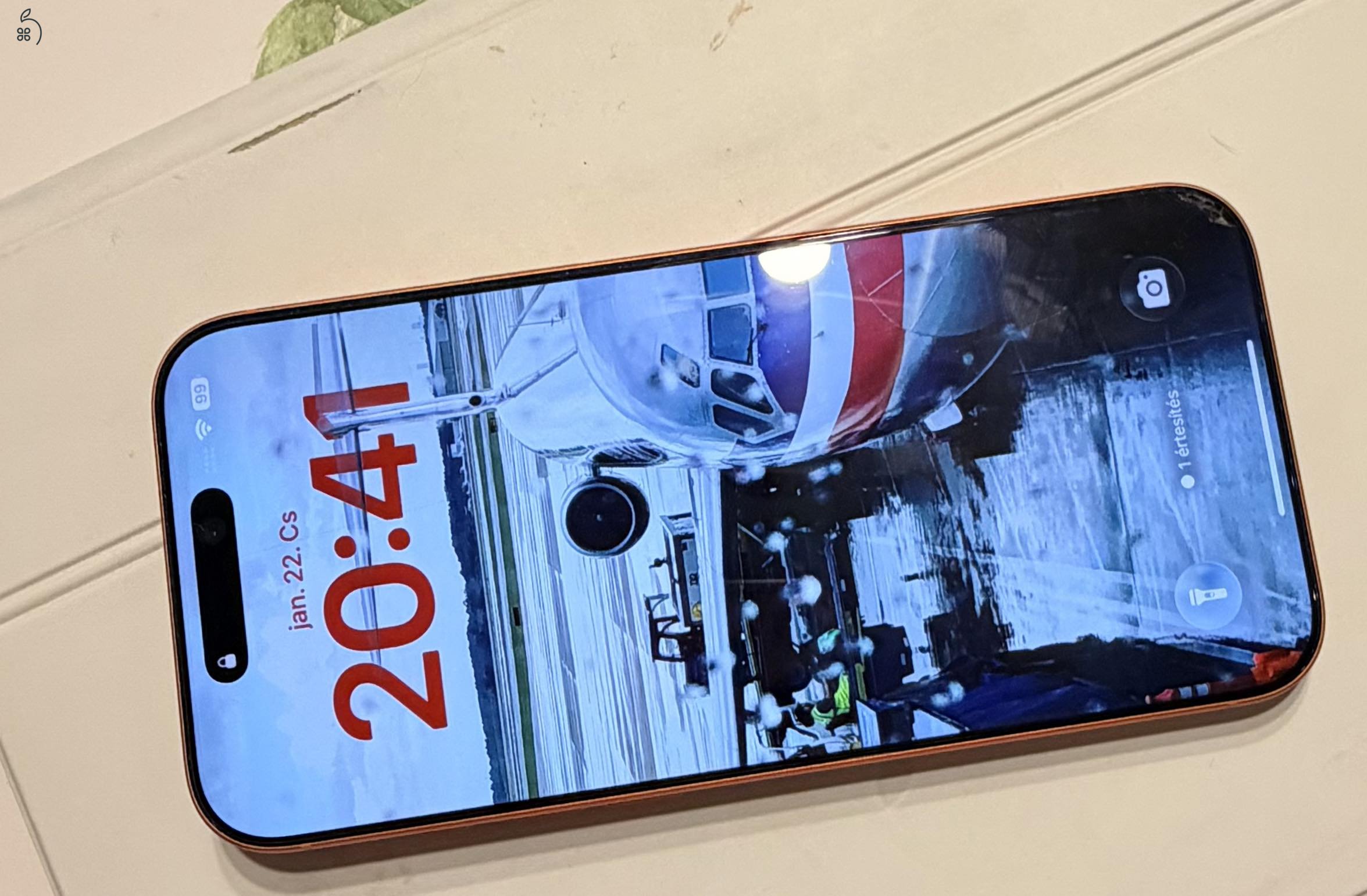 iPhone 17 ProMax 256 cosmic orange, garanciális, független, nagy akkus + ajándék