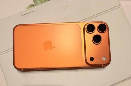 iPhone 17 ProMax 256 cosmic orange, garanciális, független, nagy akkus + ajándék