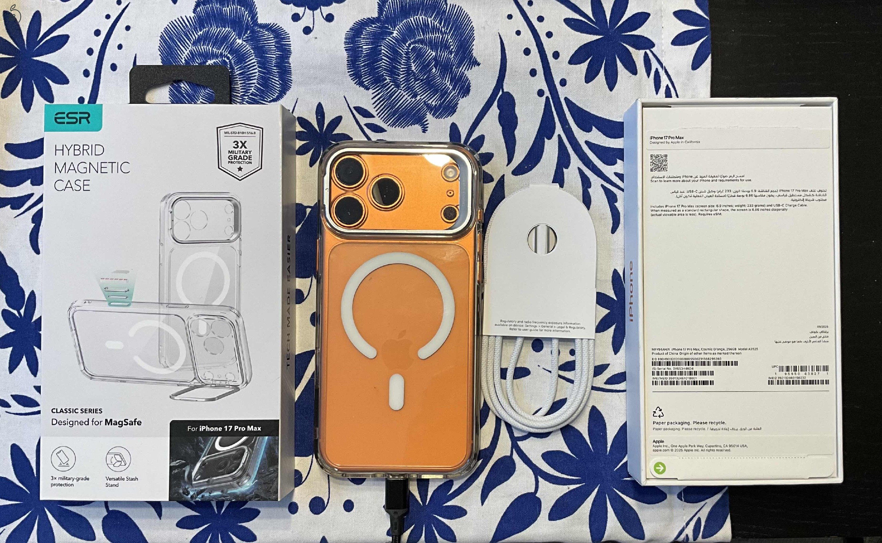 iPhone 17 ProMax 256 cosmic orange, garanciális, független, nagy akkus + ajándék